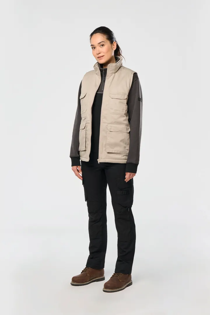 Gefütterte Unisex-Weste aus Baumwollpolyester 5