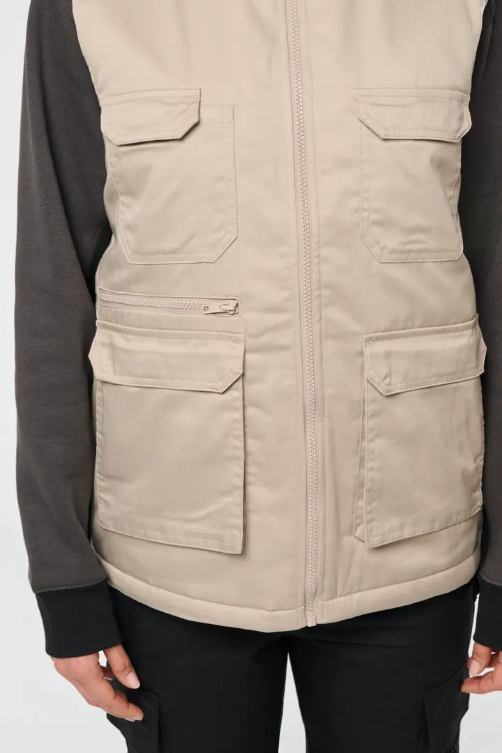 Gefütterte Unisex-Weste aus Baumwollpolyester 9