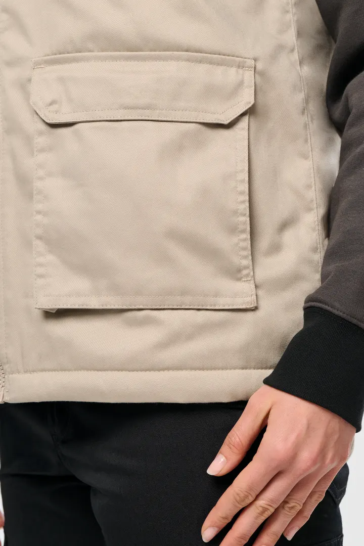 Gefütterte Unisex-Weste aus Baumwollpolyester 10