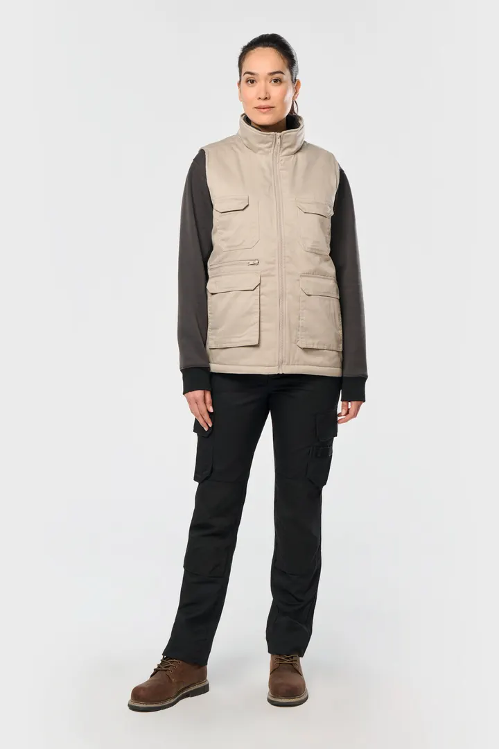 Gefütterte Unisex-Weste aus Baumwollpolyester 2