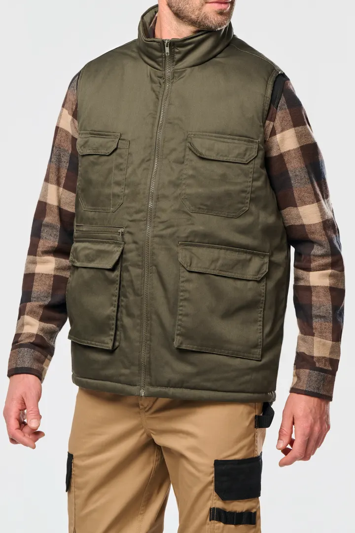 Gefütterte Unisex-Weste aus Baumwollpolyester 1