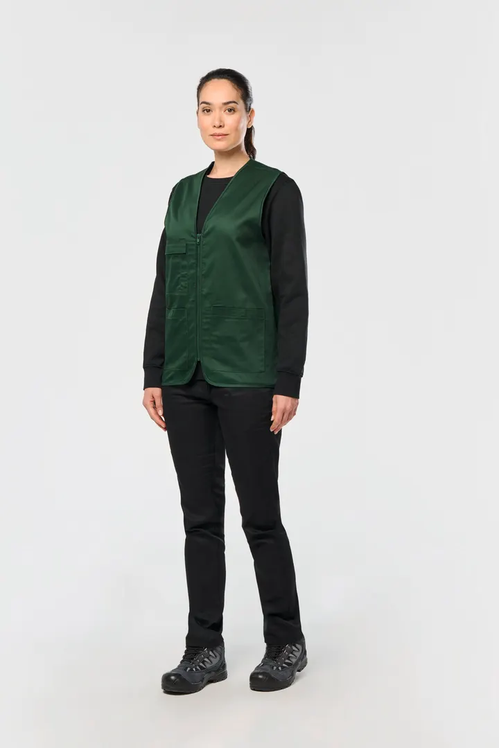 Unisex-Weste aus Baumwollpolyester mit mehreren Taschen 14