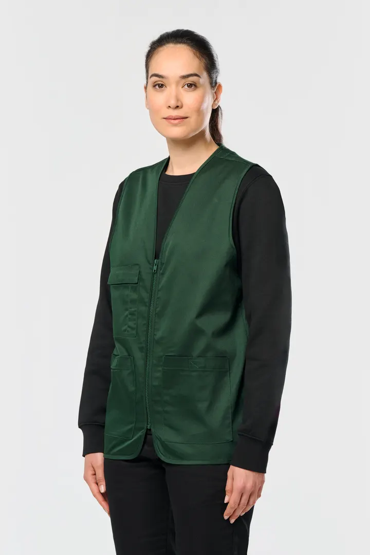 Unisex-Weste aus Baumwollpolyester mit mehreren Taschen 15