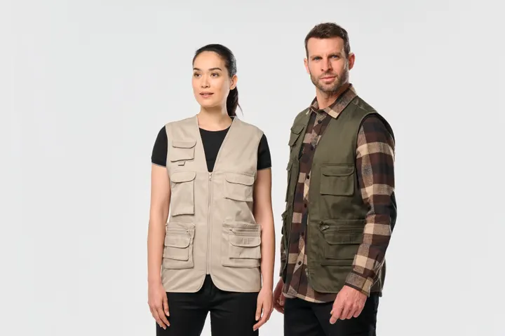 Gefütterte Unisex-Weste aus Baumwollpolyester 19