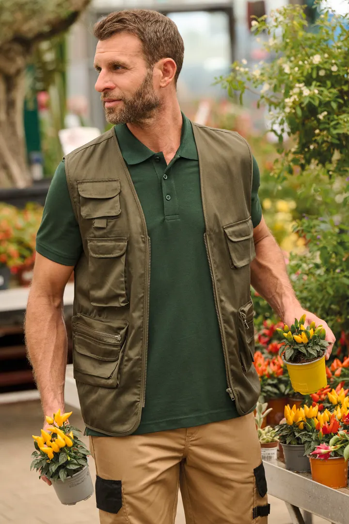 Gefütterte Unisex-Weste aus Baumwollpolyester 15