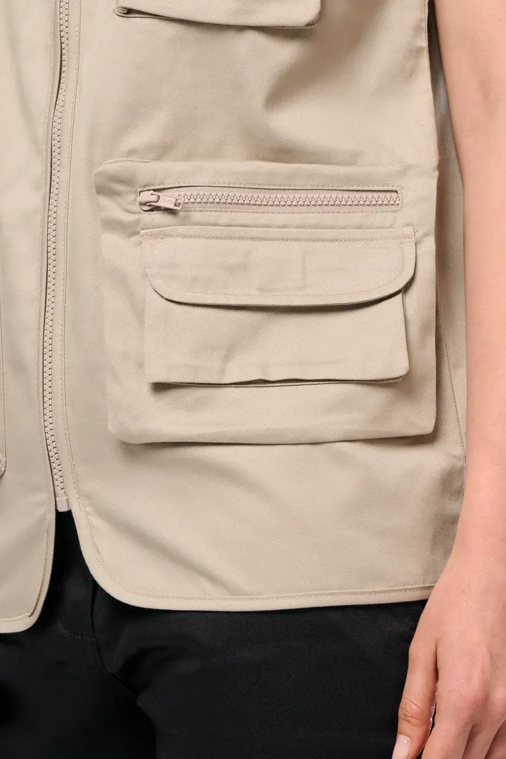 Gefütterte Unisex-Weste aus Baumwollpolyester 23