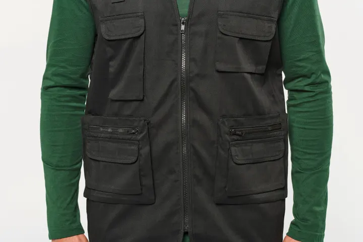 Gefütterte Unisex-Weste aus Baumwollpolyester 34