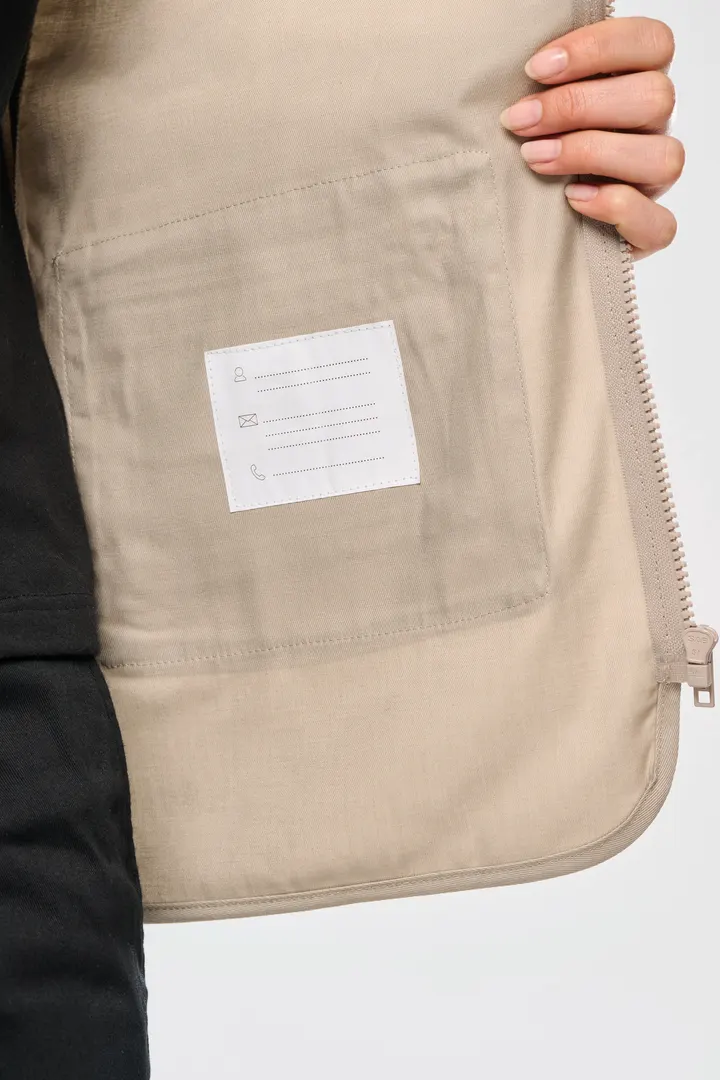 Gefütterte Unisex-Weste aus Baumwollpolyester 25