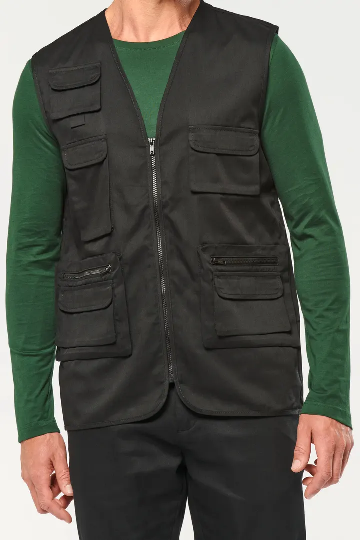 Gefütterte Unisex-Weste aus Baumwollpolyester 36