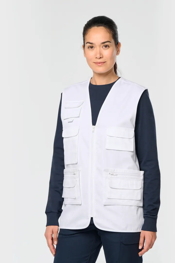 Gefütterte Unisex-Weste aus Baumwollpolyester 30
