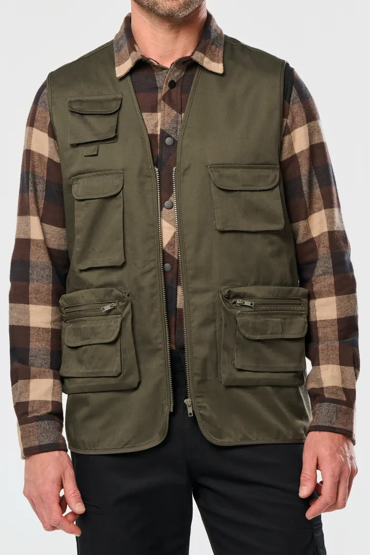 Gefütterte Unisex-Weste aus Baumwollpolyester 5