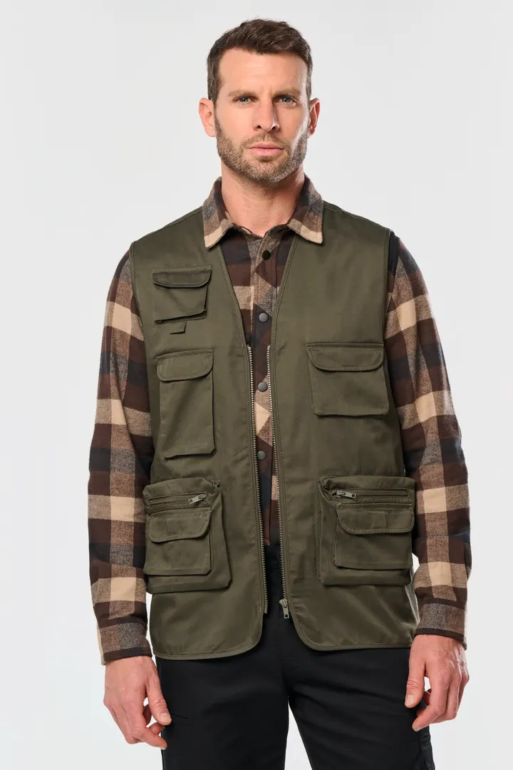 Gefütterte Unisex-Weste aus Baumwollpolyester 10