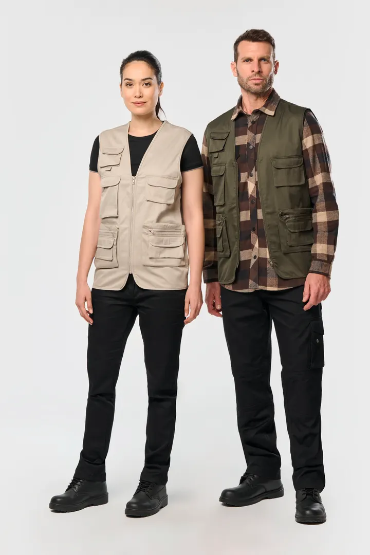 Gefütterte Unisex-Weste aus Baumwollpolyester 12