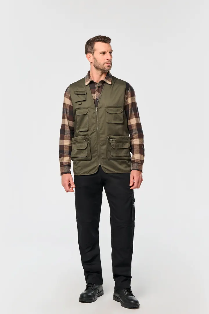 Gefütterte Unisex-Weste aus Baumwollpolyester 2