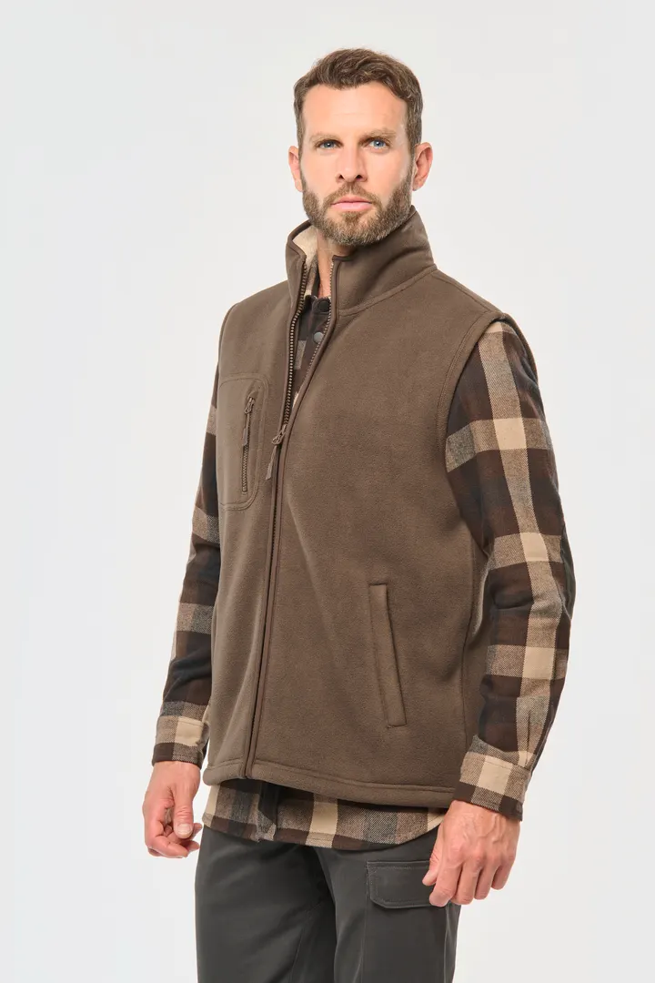 Bodywärmer aus Fleece mit Sherpa-Innenseite, Unisex 9