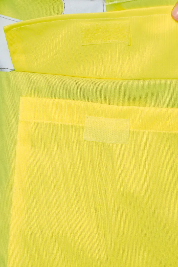 Gilet de sécurité haute visibilité recyclé avec zip unisexe 9