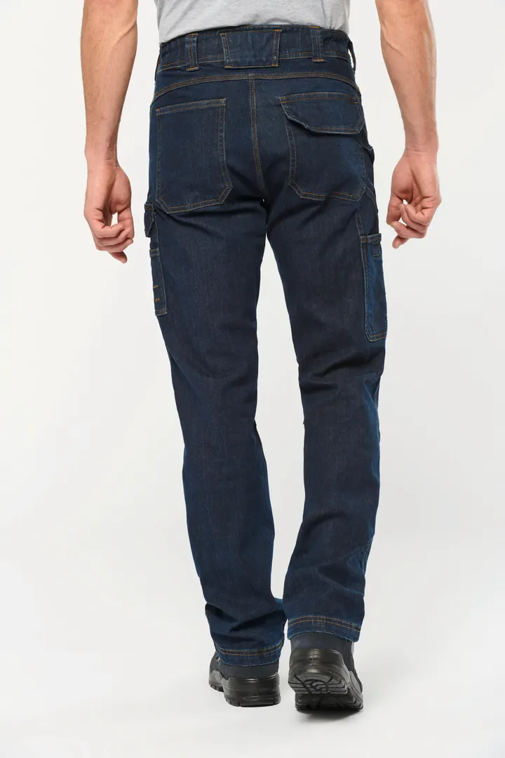 Denim-Herrenhose mit mehreren Taschen 6