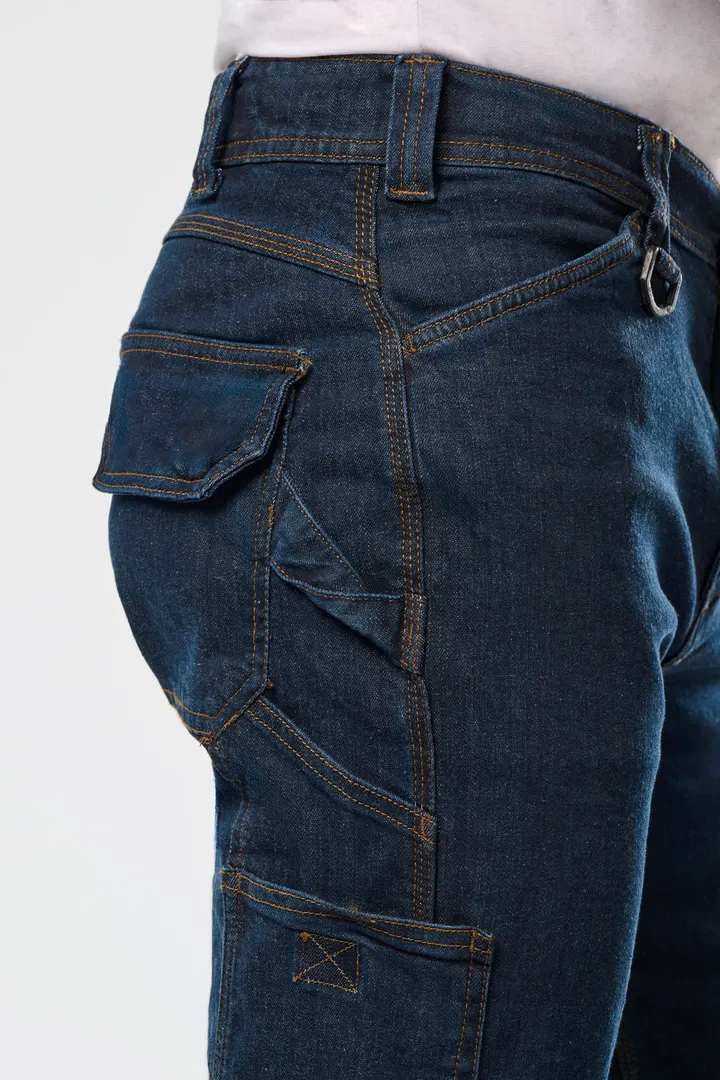 Denim-Herrenhose mit mehreren Taschen 4