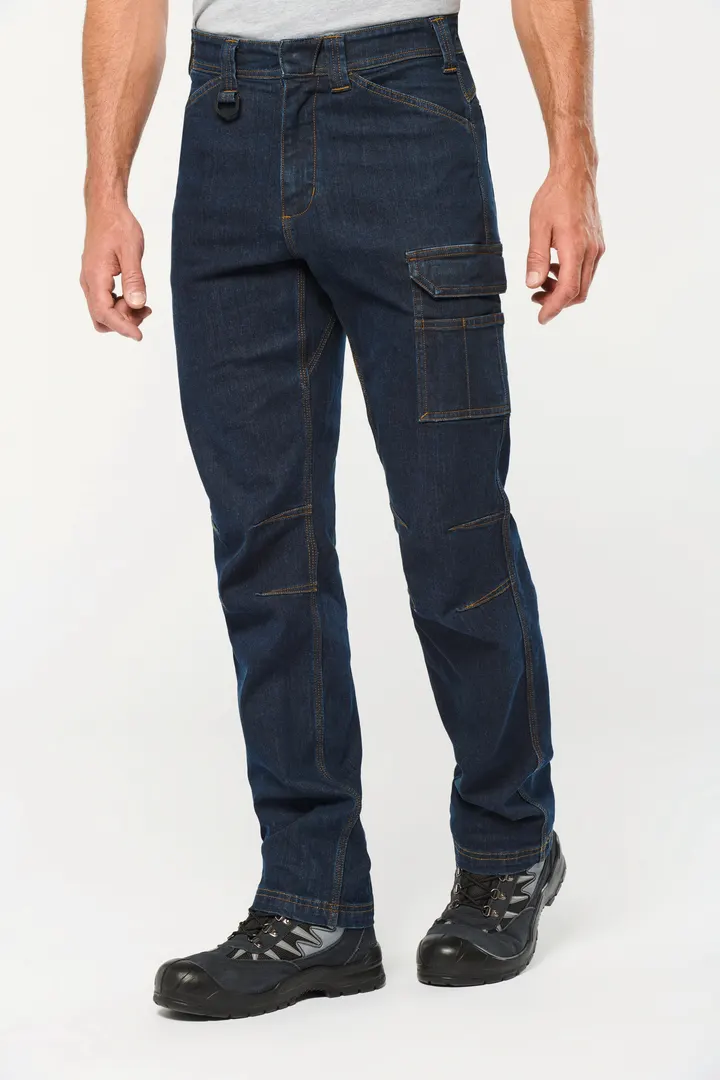 Denim-Herrenhose mit mehreren Taschen 9