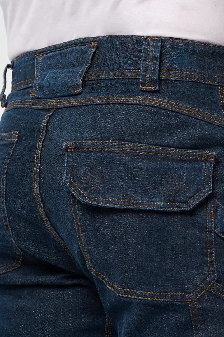 Denim-Herrenhose mit mehreren Taschen 7