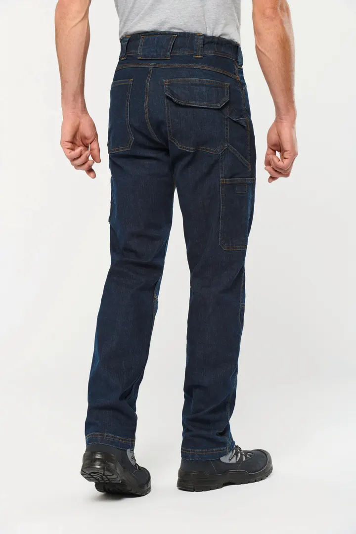 Denim-Herrenhose mit mehreren Taschen 12