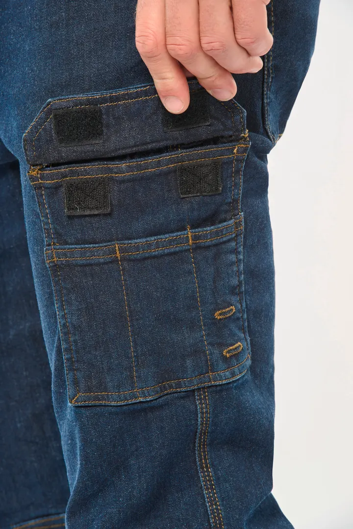 Denim-Herrenhose mit mehreren Taschen 11
