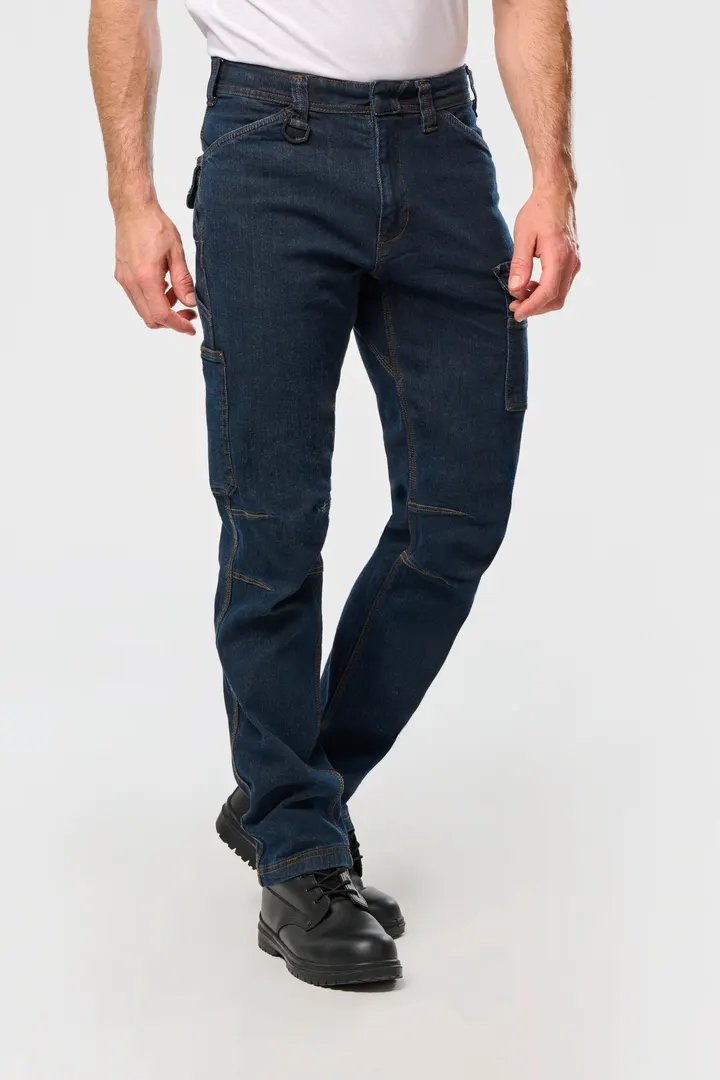 Denim-Herrenhose mit mehreren Taschen 17