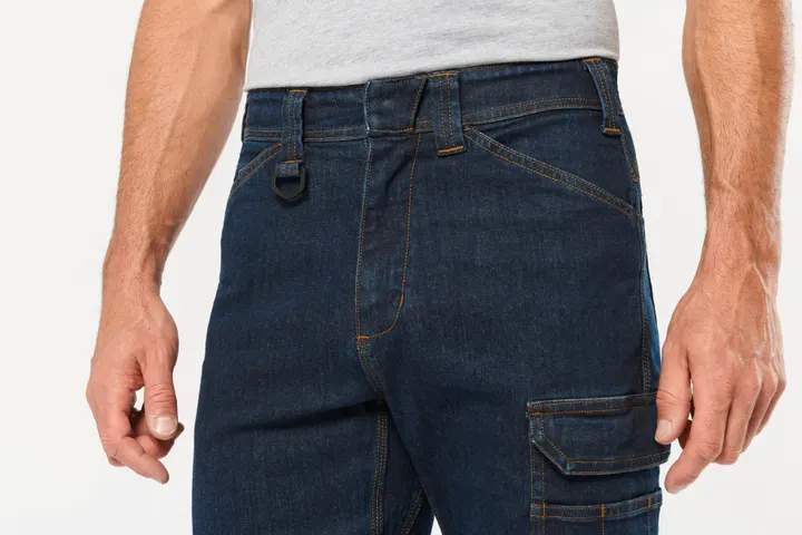 Denim-Herrenhose mit mehreren Taschen 21