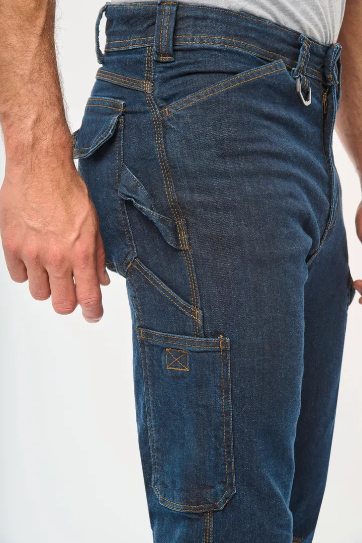 Denim-Herrenhose mit mehreren Taschen 20