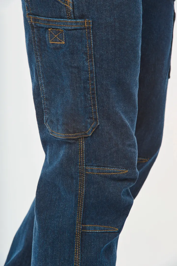 Denim-Herrenhose mit mehreren Taschen 23