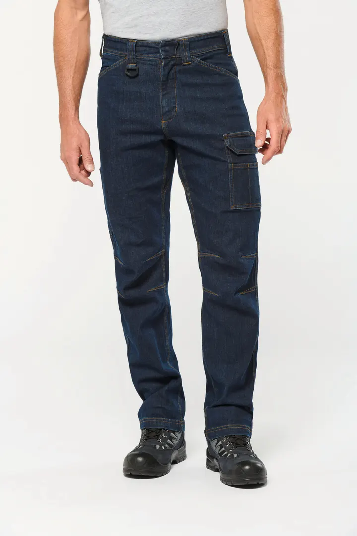 Denim-Herrenhose mit mehreren Taschen 3