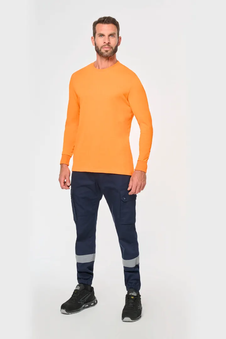 Unisex-Cargo-Hose mit elastischem Saum und reflektierendem Streifen 3