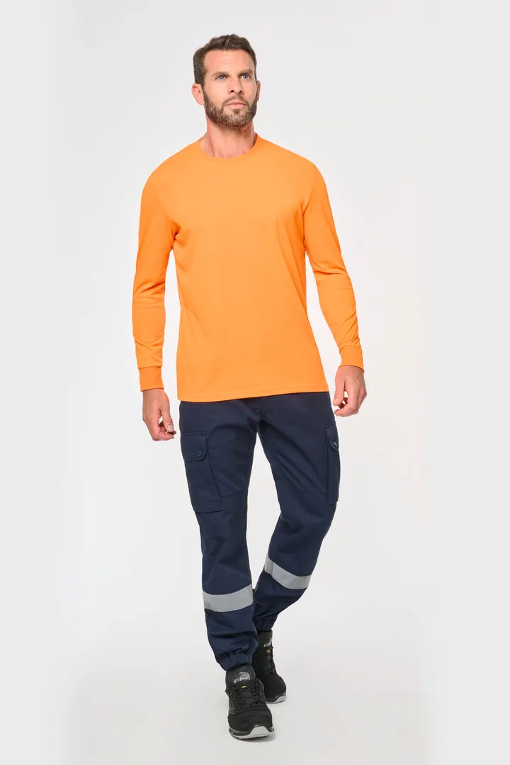 Unisex-Cargo-Hose mit elastischem Saum und reflektierendem Streifen 1
