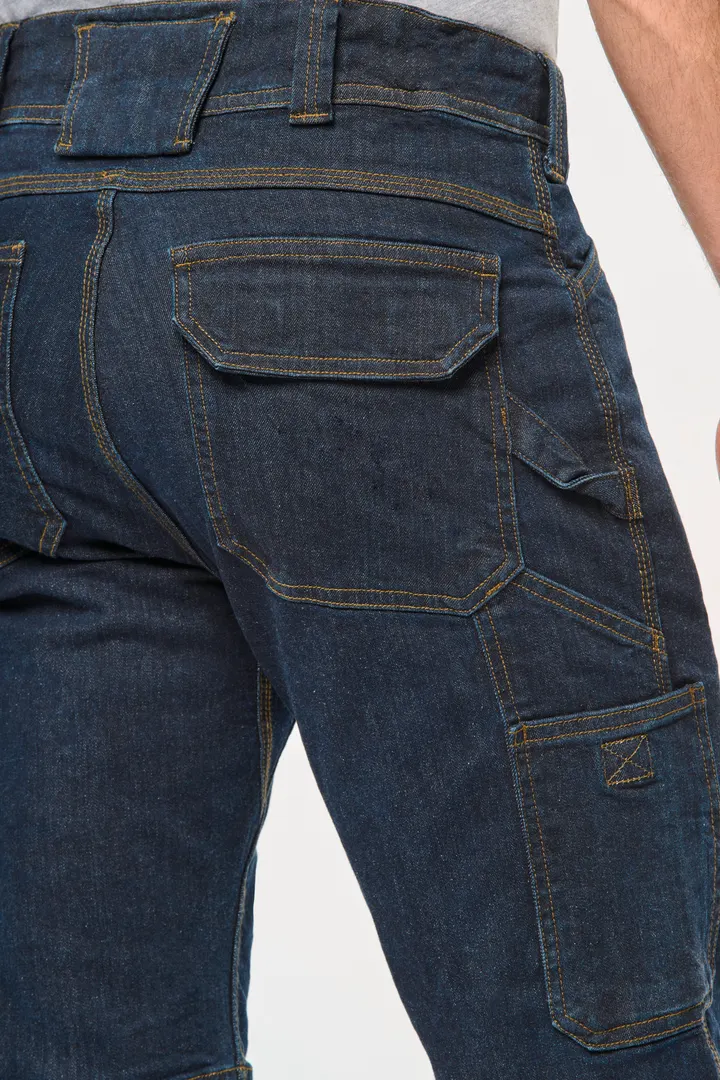 Bermuda aus Denim mit mehreren Taschen, für Herren 3