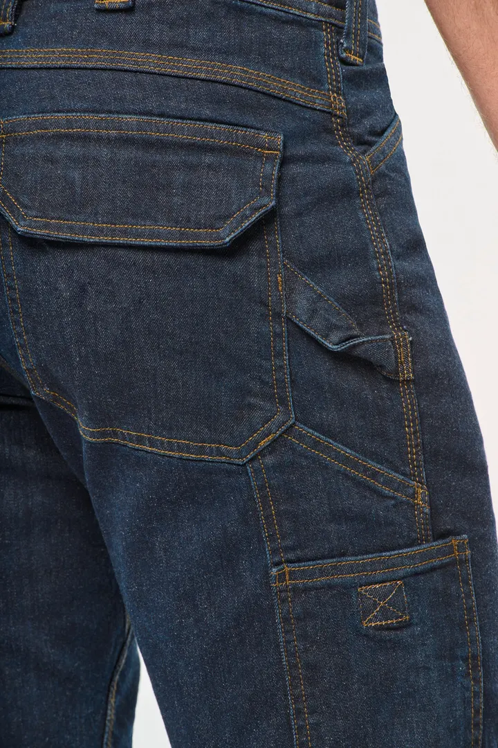 Bermuda aus Denim mit mehreren Taschen, für Herren 4