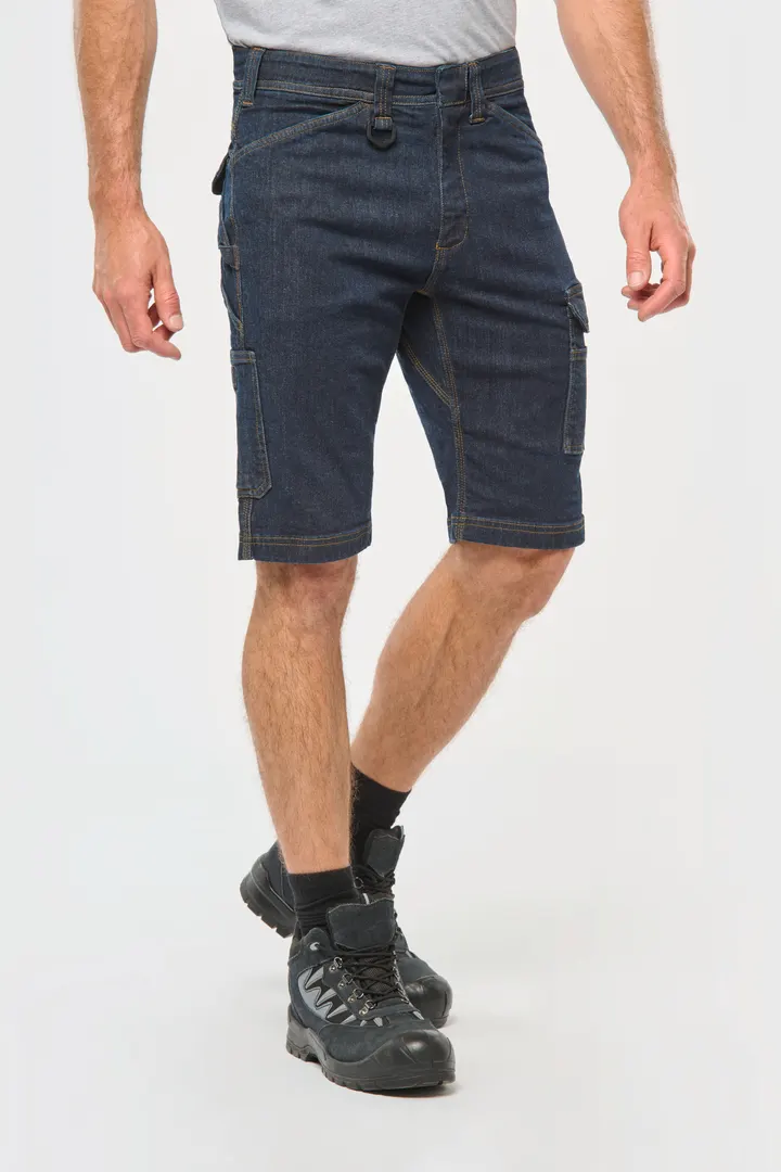 Bermuda aus Denim mit mehreren Taschen, für Herren 9
