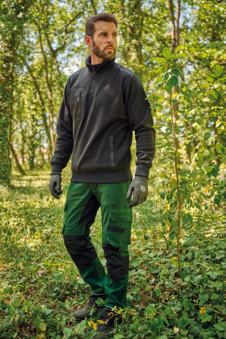 Umweltfreundlicher Fleecepullover mit Reißverschlusskragen, Unisex 52