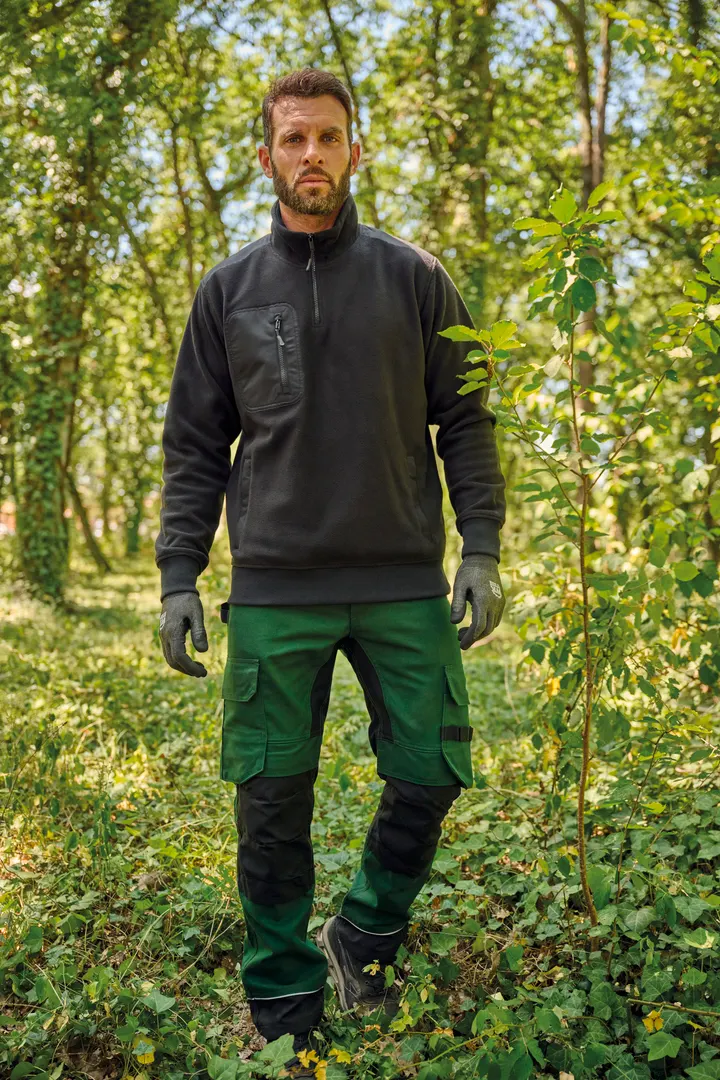 Umweltfreundlicher Fleecepullover mit Reißverschlusskragen, Unisex 53