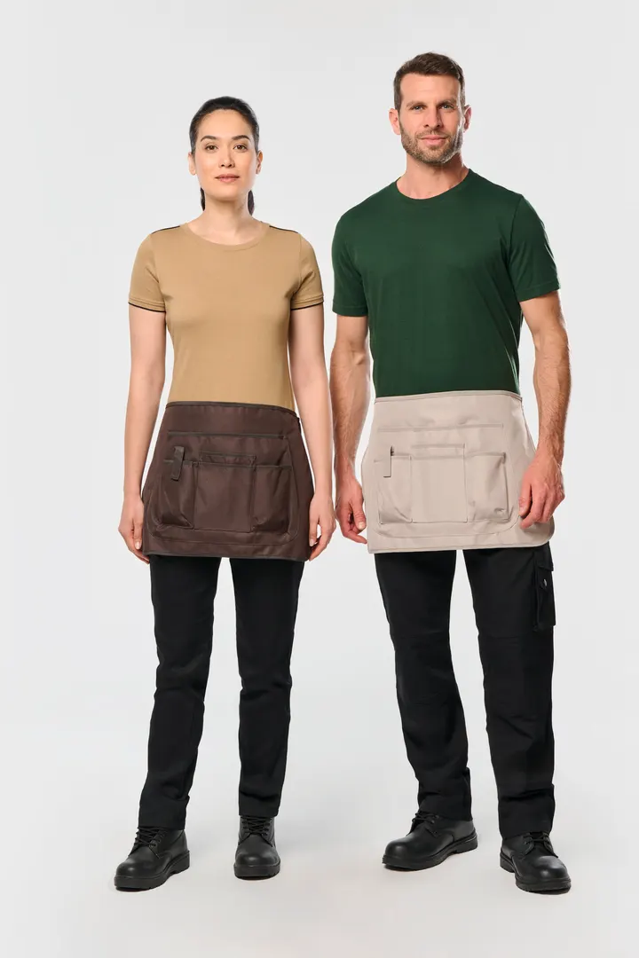Kurze umweltfreundliche Unisex-Gärtnerschürze 9