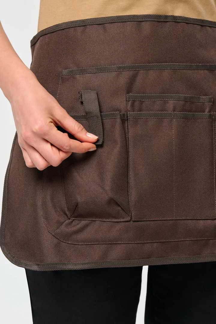 Kurze umweltfreundliche Unisex-Gärtnerschürze 11