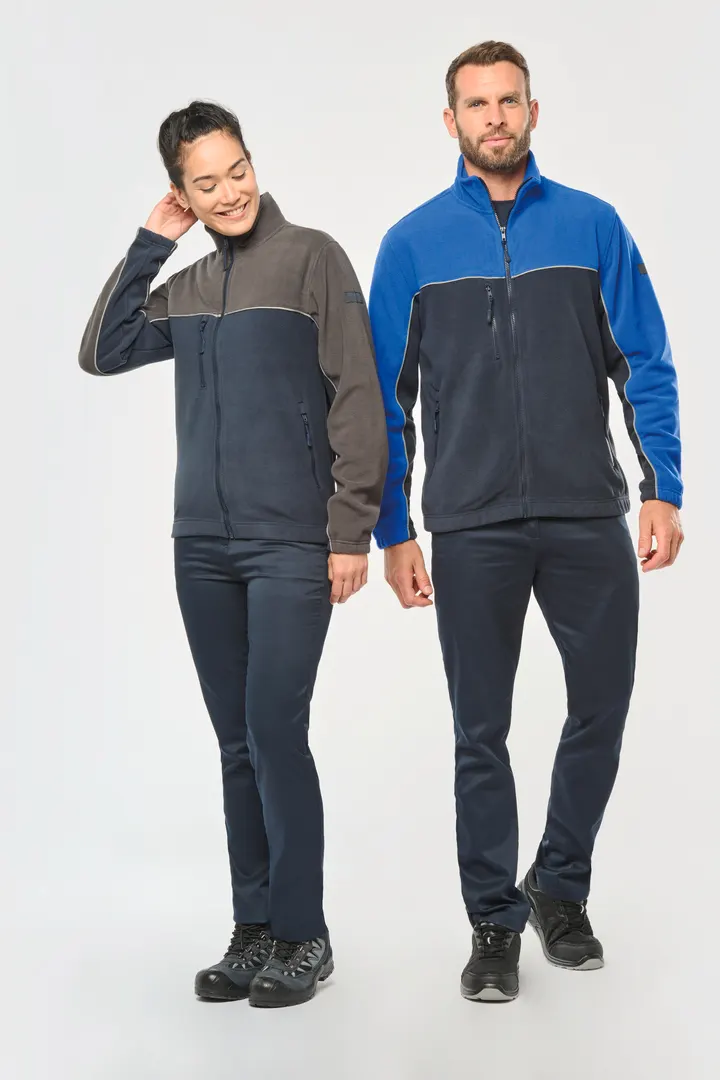 Veste micropolaire bicolore écoresponsable unisexe 18