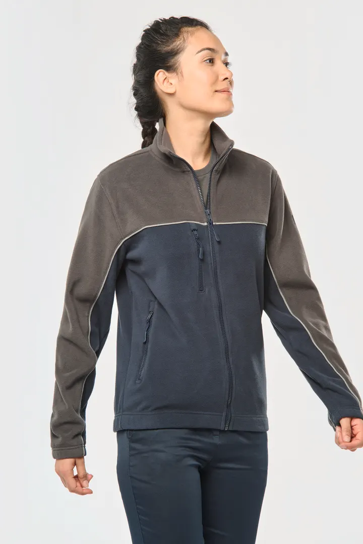 Veste micropolaire bicolore écoresponsable unisexe 19