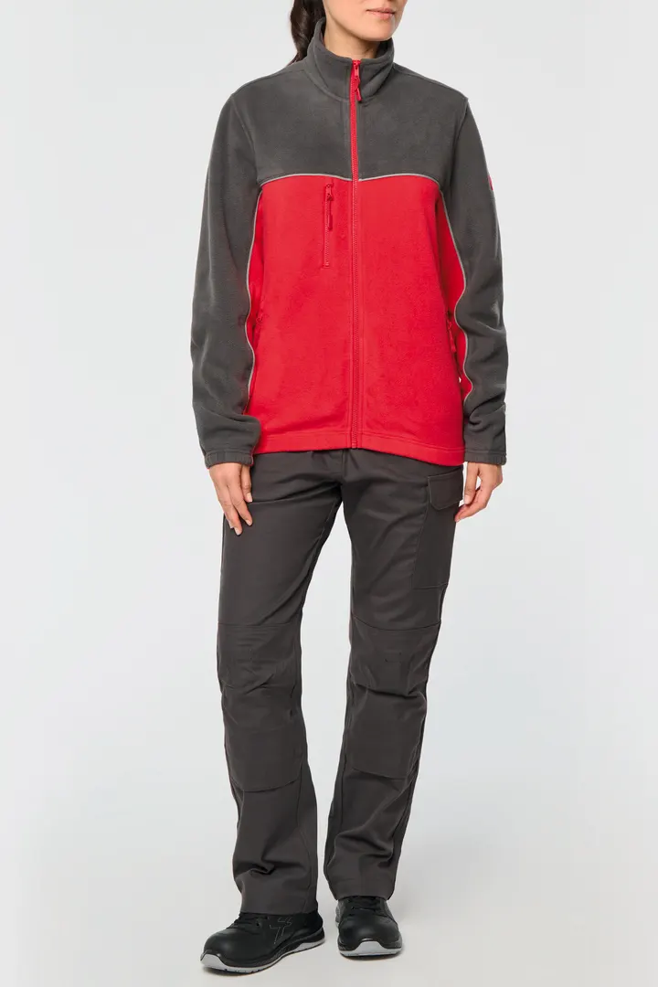 Veste micropolaire bicolore écoresponsable unisexe 4