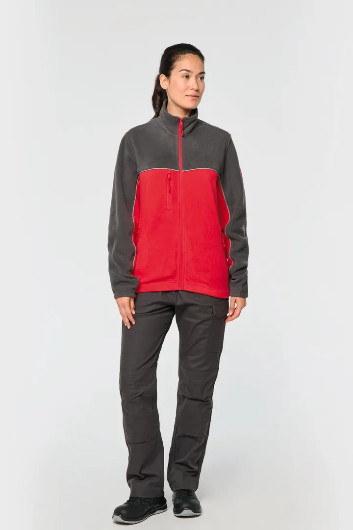 Veste micropolaire bicolore écoresponsable unisexe 7