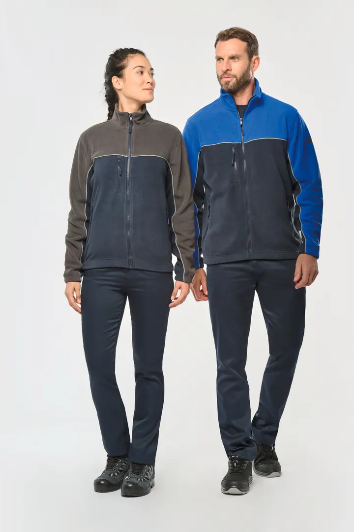 Veste micropolaire bicolore écoresponsable unisexe 3