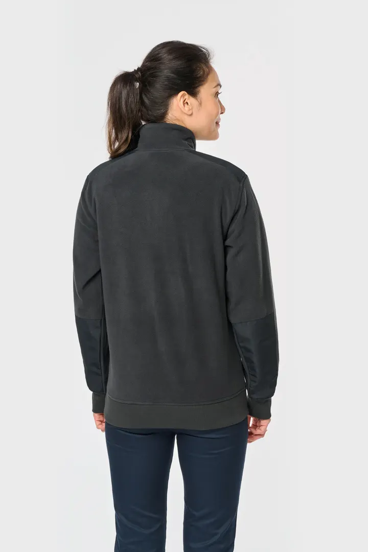 Umweltfreundlicher Fleecepullover mit Reißverschlusskragen, Unisex 3