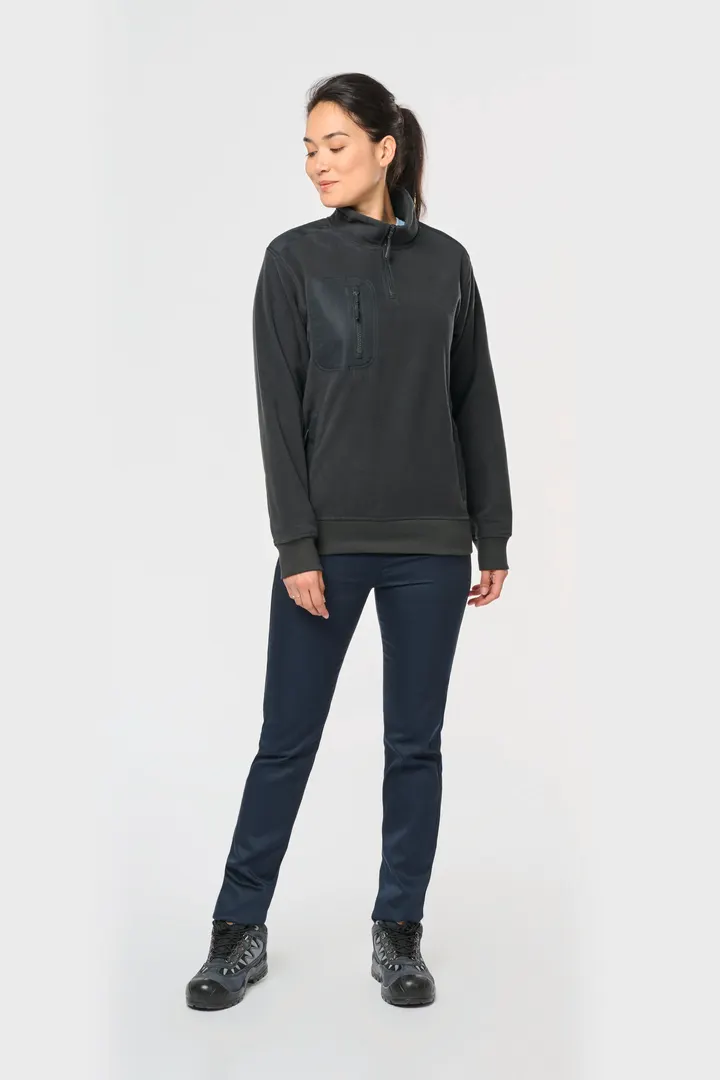 Umweltfreundlicher Fleecepullover mit Reißverschlusskragen, Unisex 11
