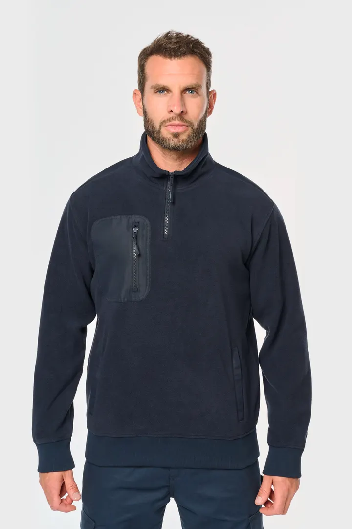Umweltfreundlicher Fleecepullover mit Reißverschlusskragen, Unisex 17
