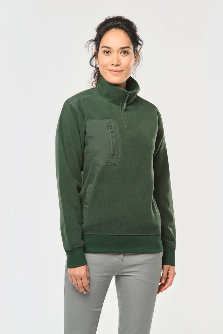 Umweltfreundlicher Fleecepullover mit Reißverschlusskragen, Unisex 35