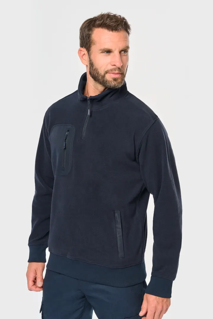 Umweltfreundlicher Fleecepullover mit Reißverschlusskragen, Unisex 19